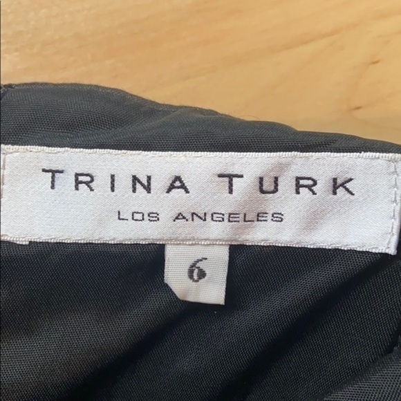 Trina Turk Printed Silk-Cotton Strapless Bubble-Hem Bow Dress - Picture 5 of 10